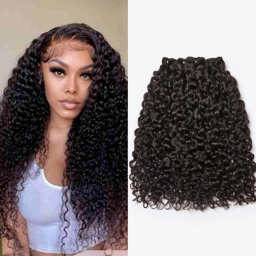 Burmese Curly Human Hair Bundles - Natural Color & Full Thick Texture