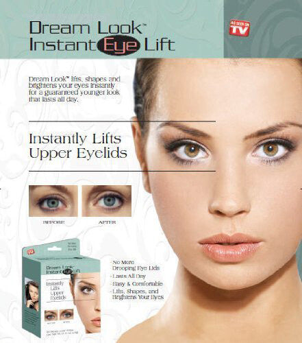 Instant Eye Lift Strips for Droopy Hooded Eyelids, 64 Count - Clear Eyelid Tape