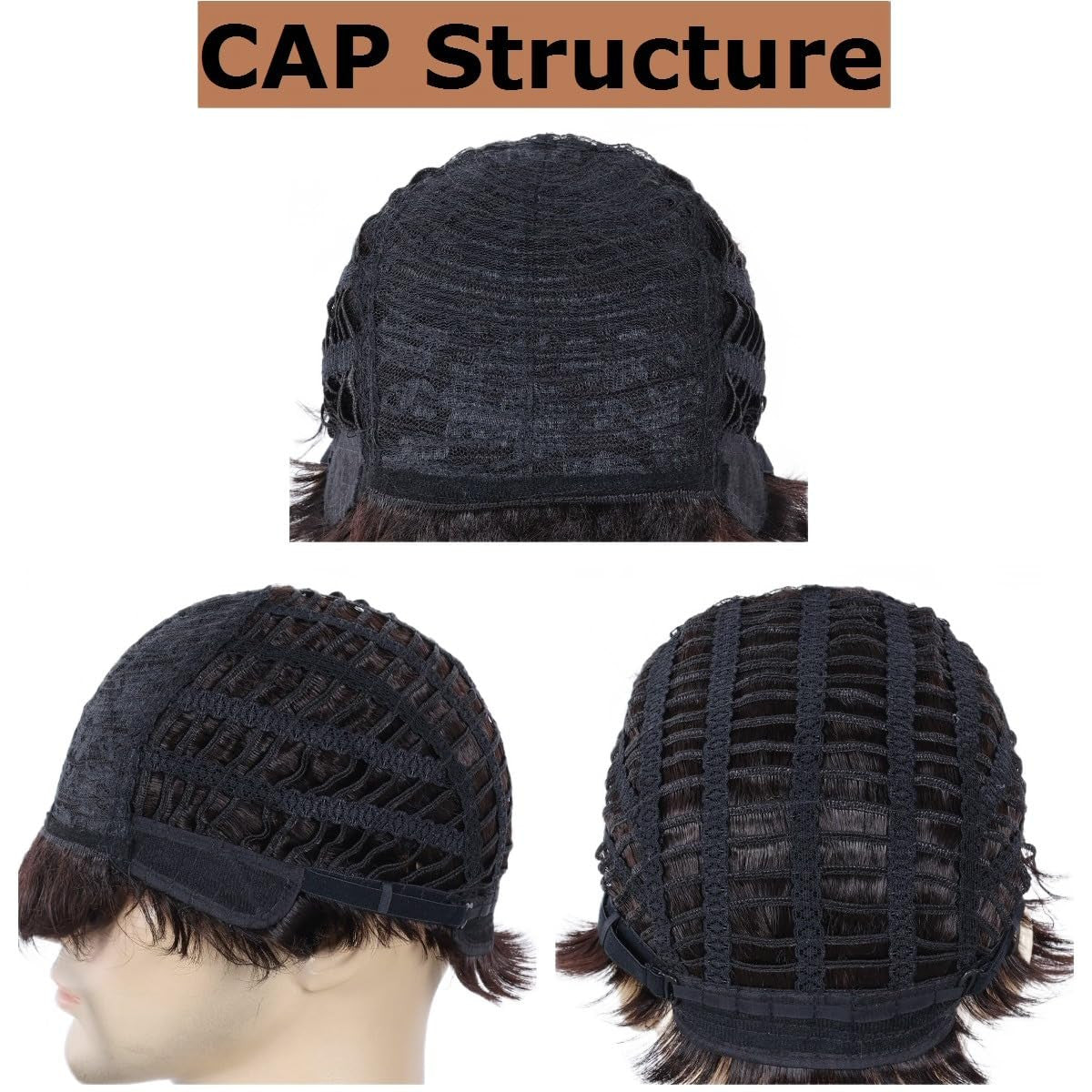 Men's Short Brown Wigs - Cosplay, Daily Wear, Natural Look