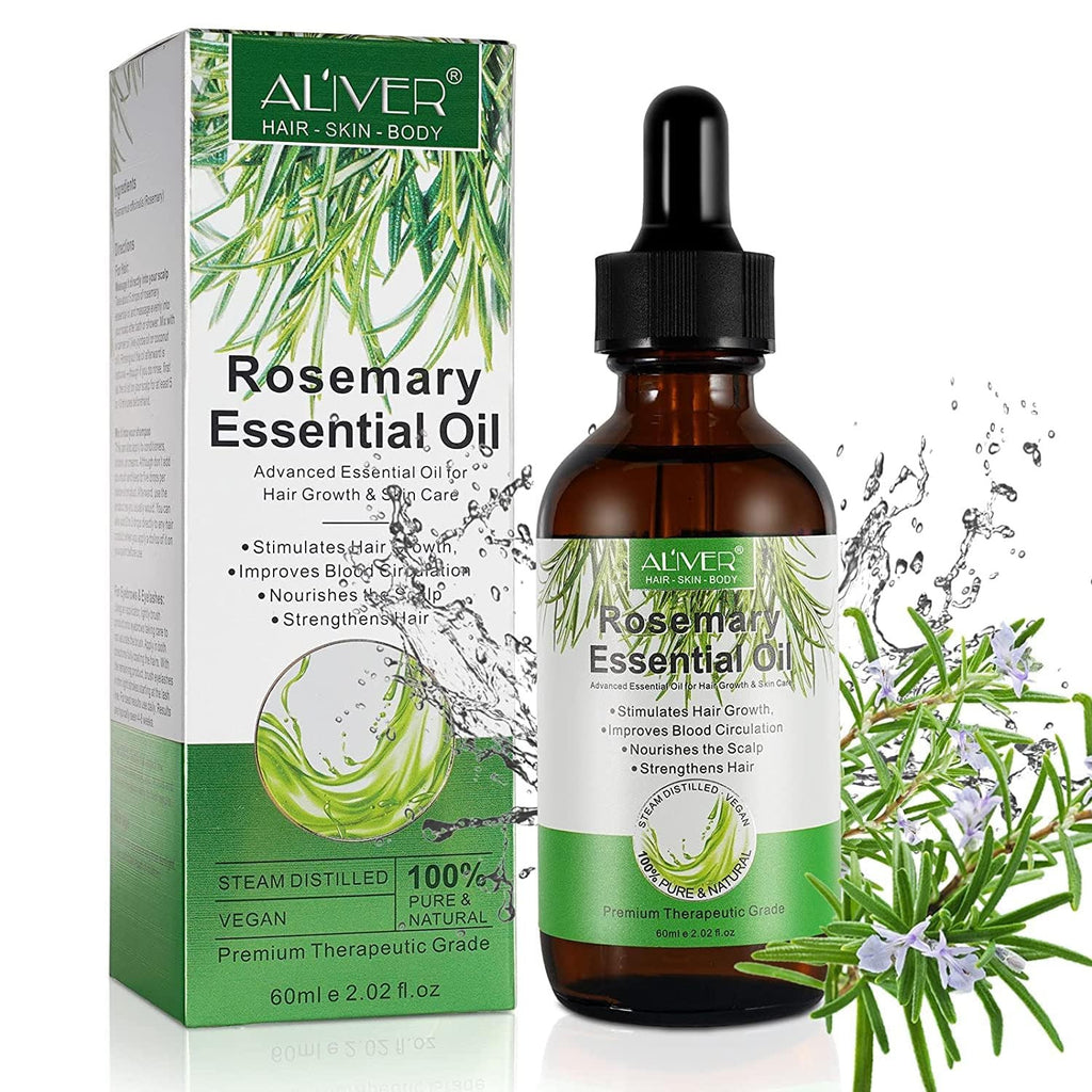 Organic Rosemary Hair Growth Oil - 2 Fl Oz Natural Hair Care Serum