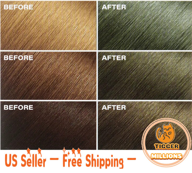 Hair Dye Ash Khaki Brown #7K Bubble Hair Color for Dark Hair