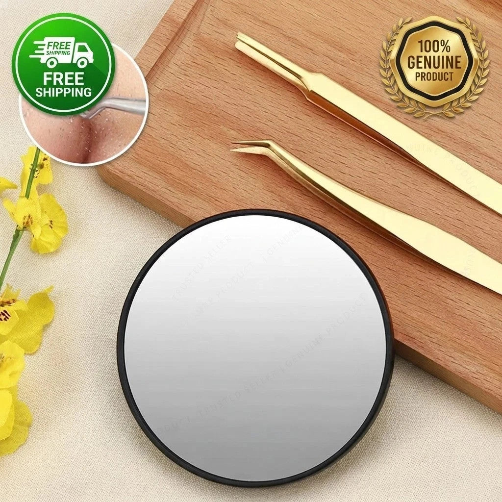 15X Small Magnifying Mirror with Suction Cup for Makeup & Inspection