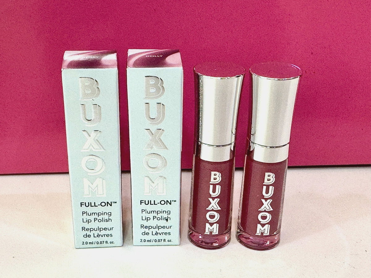 Buxom Full On Lip Plumper Mini Set 2 x .07oz / 2ml Dolly Mauve