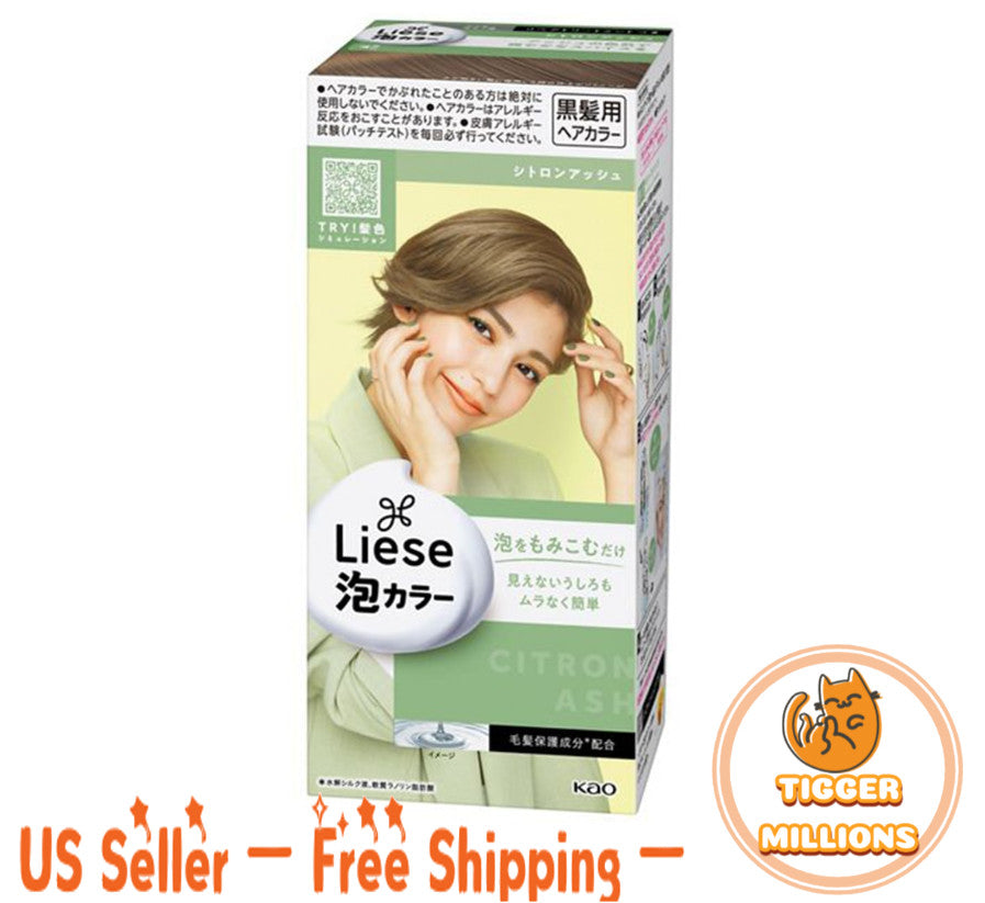 Hair Dye Kit Bubble Foam Citron Ash Color - Quick & Natural Finish