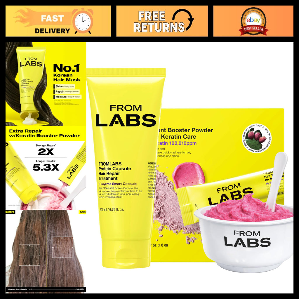 Deep Conditioning Protein Hair Mask Duo Set for Damaged Hair - Keratin Repair