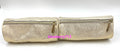 2 Gold Cosmetic Makeup Bags Clutch Pencil Cases Travel Organizer