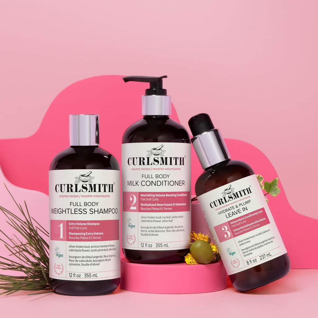 Hydrate & Plump Leave-In Conditioner for Curly Hair - Lightweight & Vegan