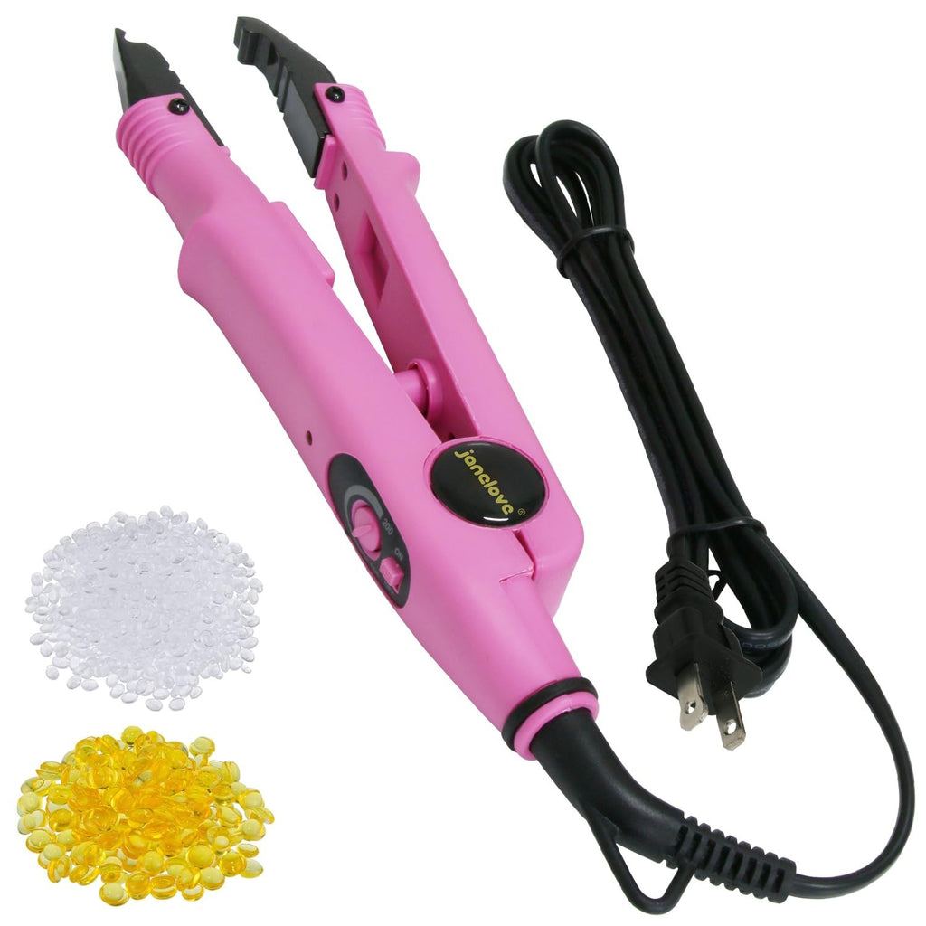 Pink Fusion Keratin Hair Extensions Iron - 10.8 Inch Styling Tool
