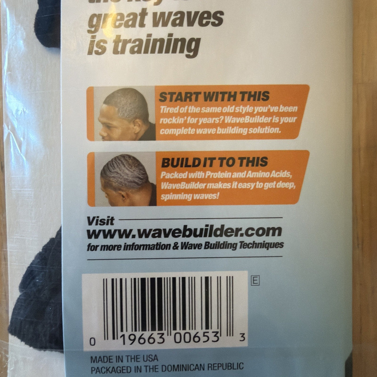 WaveBuilder Form Fitting Wave Caps 2 Pack Style 653 Lot of 12 Made in USA