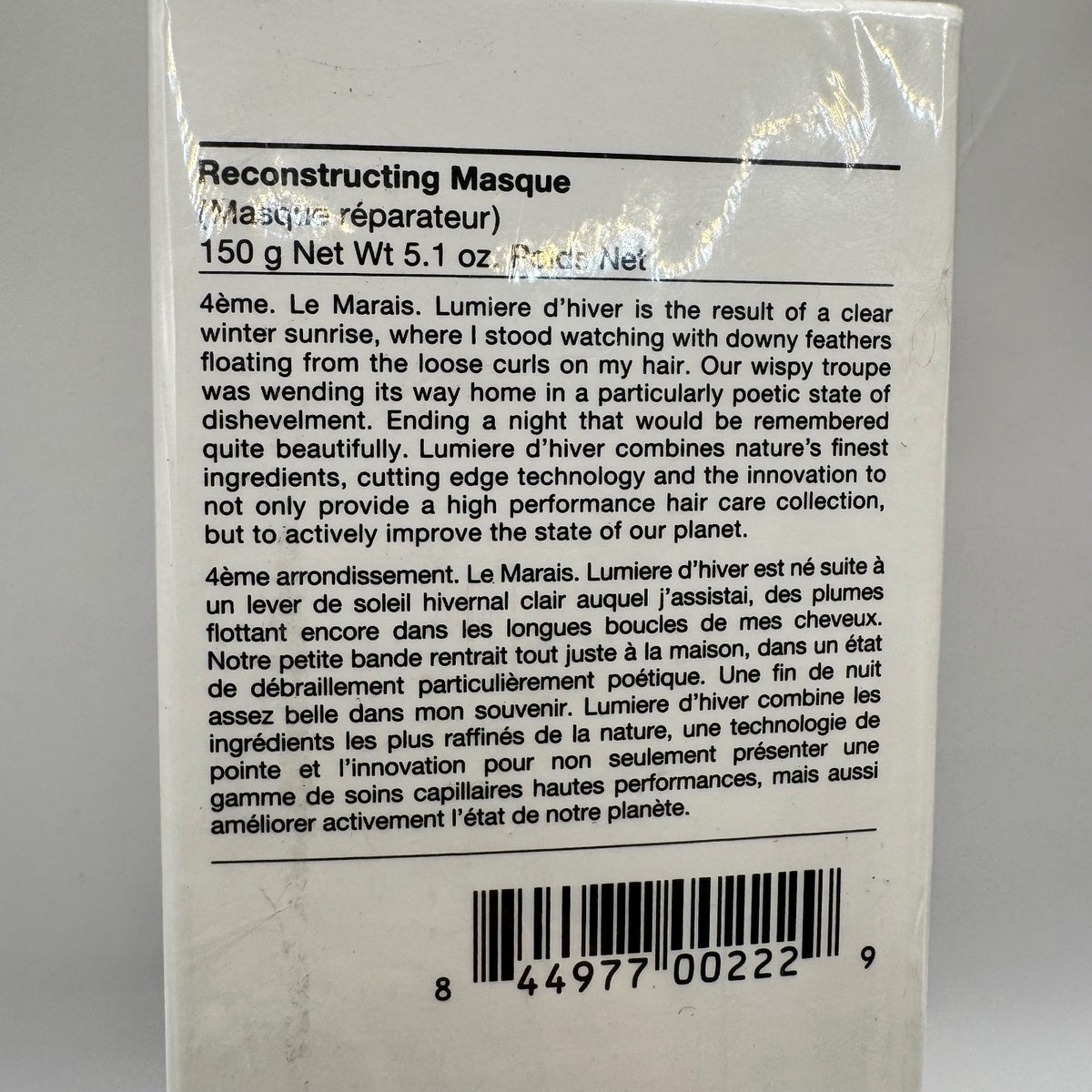 N.4 Reconstructing Hair Masque - 5.1 oz Hair Treatment for Damaged Hair