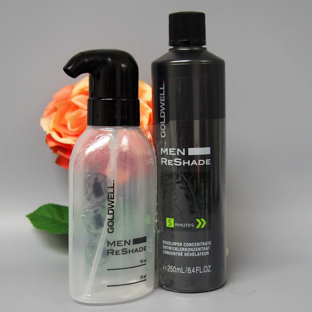 Men's Grey Blending Hair Color Kit with Developer & Applicator Bottle - Fast 5-Minute Gray Coverage