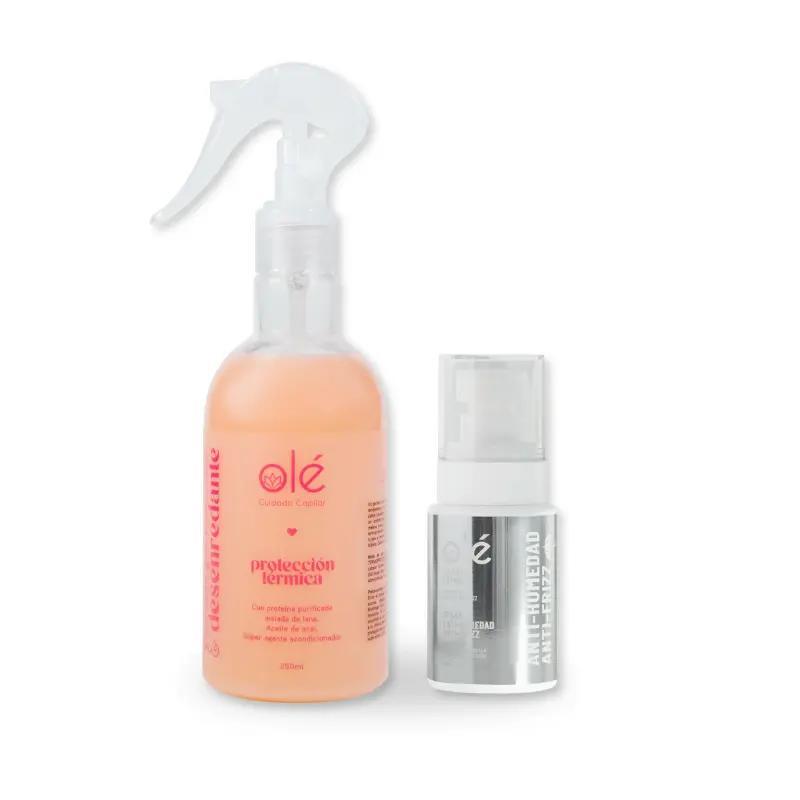 Hair Heat Protectant & Anti-Frizz Spray Duo Pack for Shine & Control