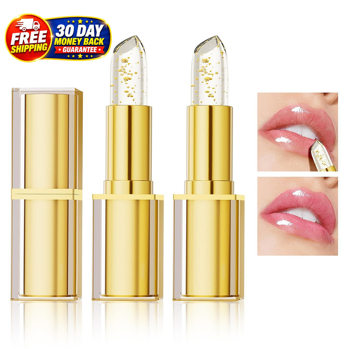 Color Changing Lipstick for Mature Lips - PH Responsive, Long-Lasting Moisturizer