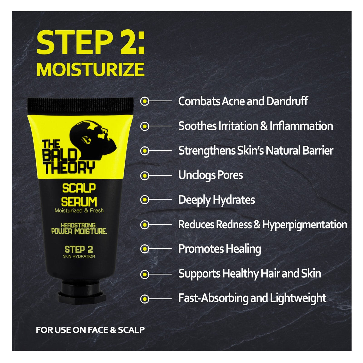 Scalp Healing Serum & Organic Purifying Shampoo with Massage Applicator