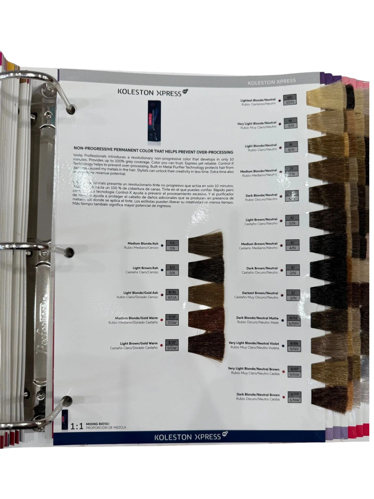 Wella Color Swatch Binder - Mini & Mega Options for Color Testing and Organization
