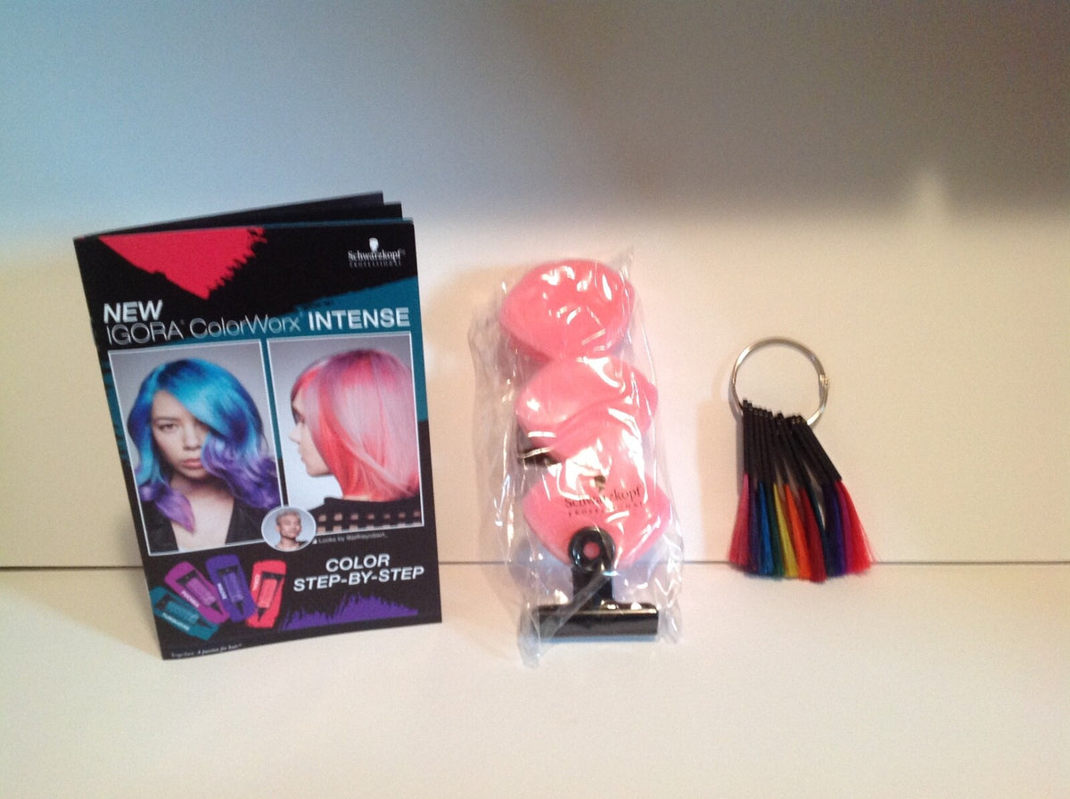 Schwarzkopf Igora Colorworx Intense Swatch Ring Kit with Step-by-Step Guide