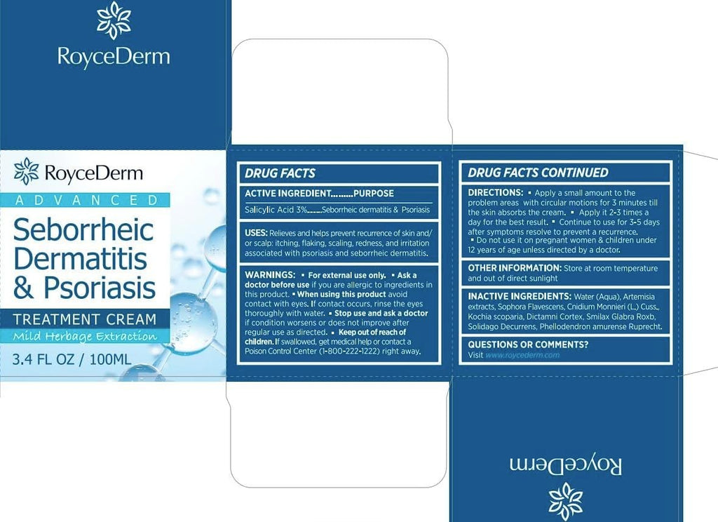Seborrheic Dermatitis & Psoriasis Care Set - Shampoo, Conditioner & Cream for Scalp Relief