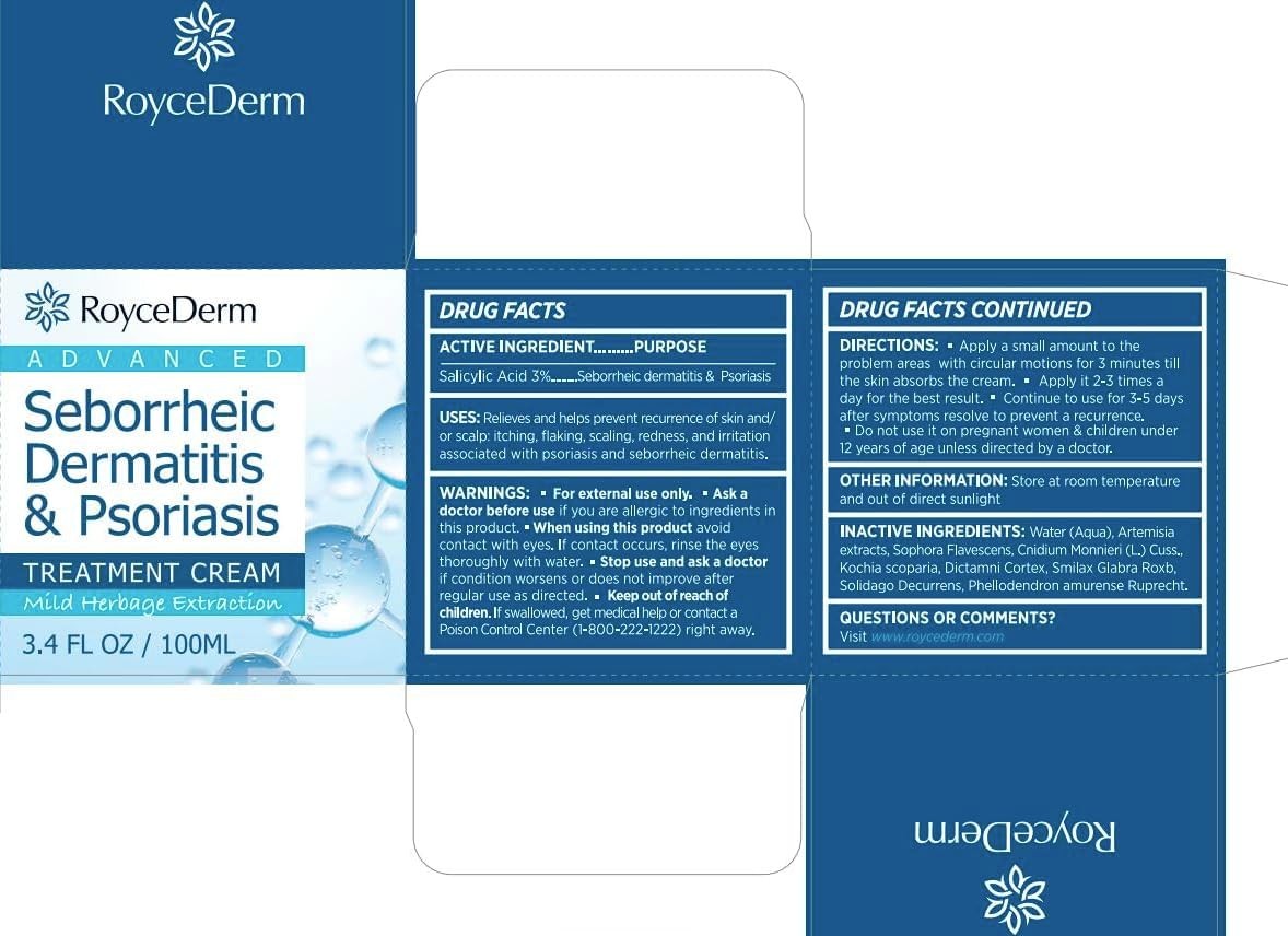 Seborrheic Dermatitis & Psoriasis Care Set - Shampoo, Conditioner & Cream for Scalp Relief