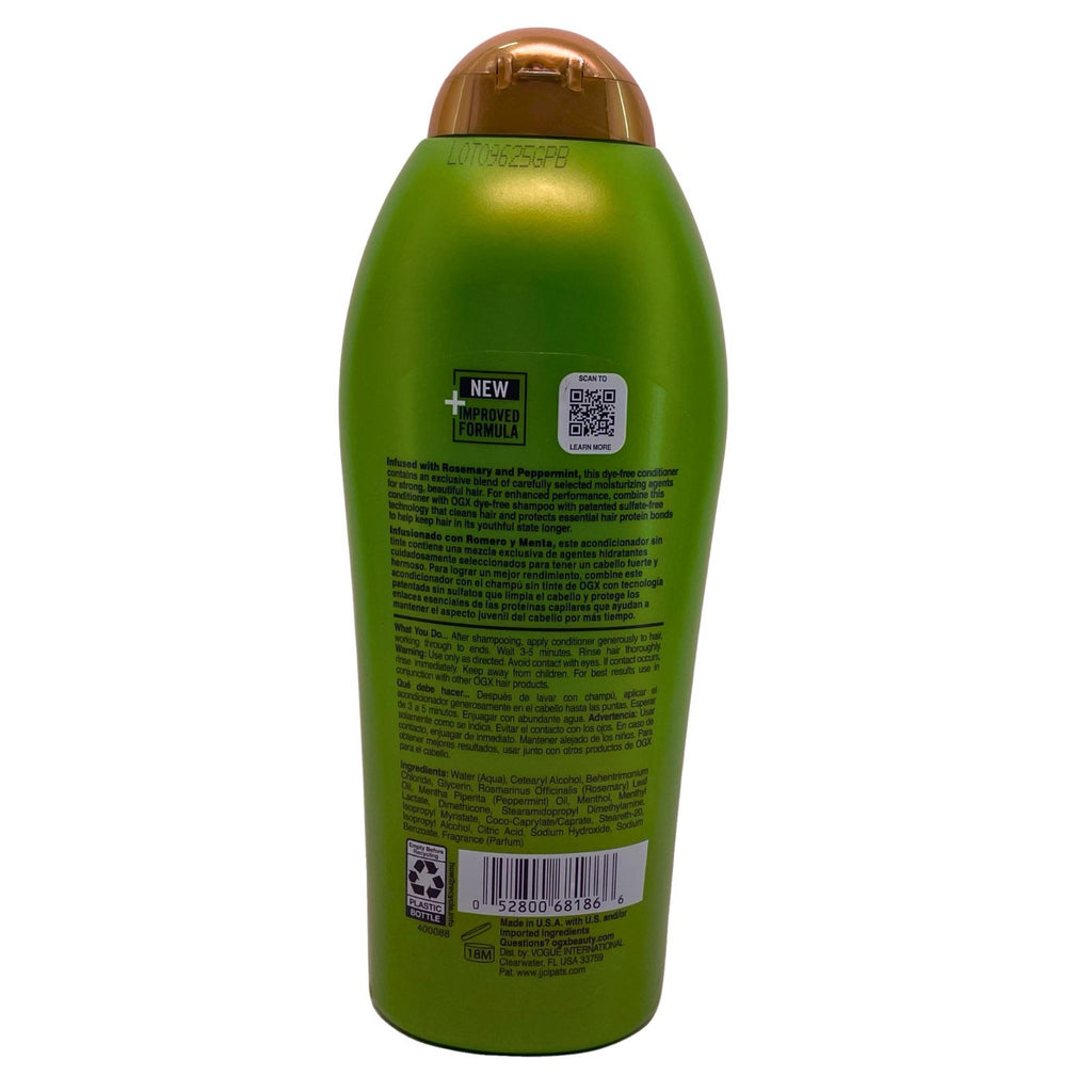 Clarifying Rosemary Mint Conditioner 25.4oz - Hair Buildup & Strength