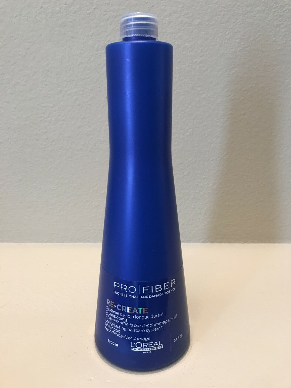 L'Oréal Pro Fiber Re-Create Shampoo 1L for Damaged, Thinned Hair