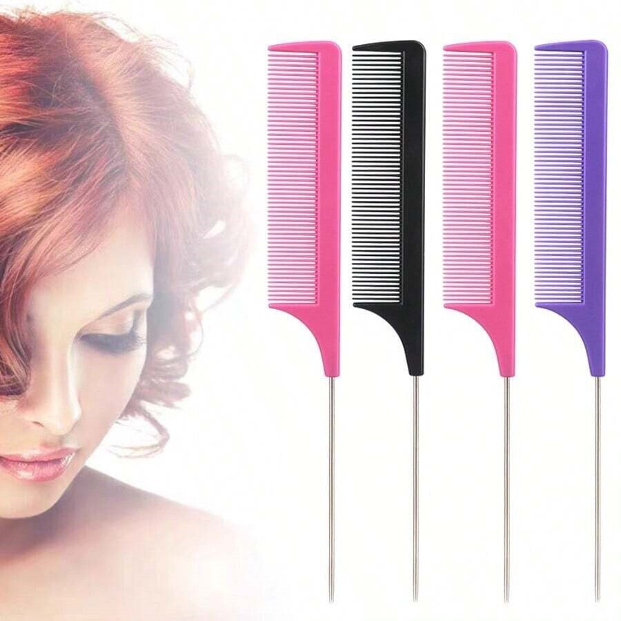 Professional Anti-Static Tail Hair Comb & Dye Brush for Salon & Home Use
