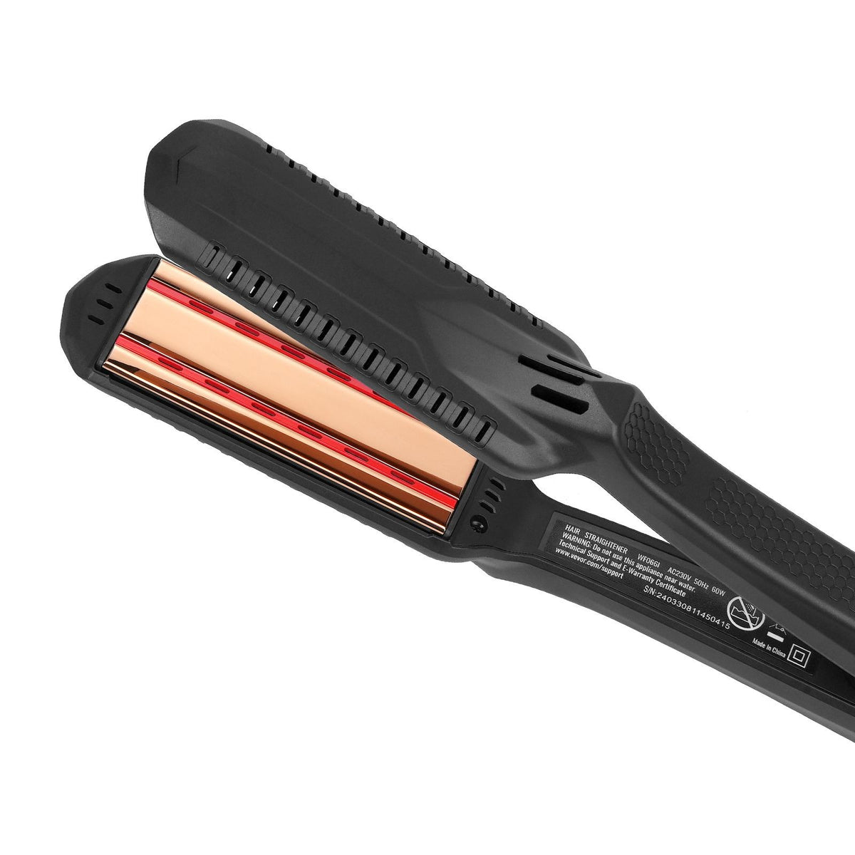 Titanium Flat Iron Hair Straightener 1.5 Inch Dual Infrared Professional Styling Tool