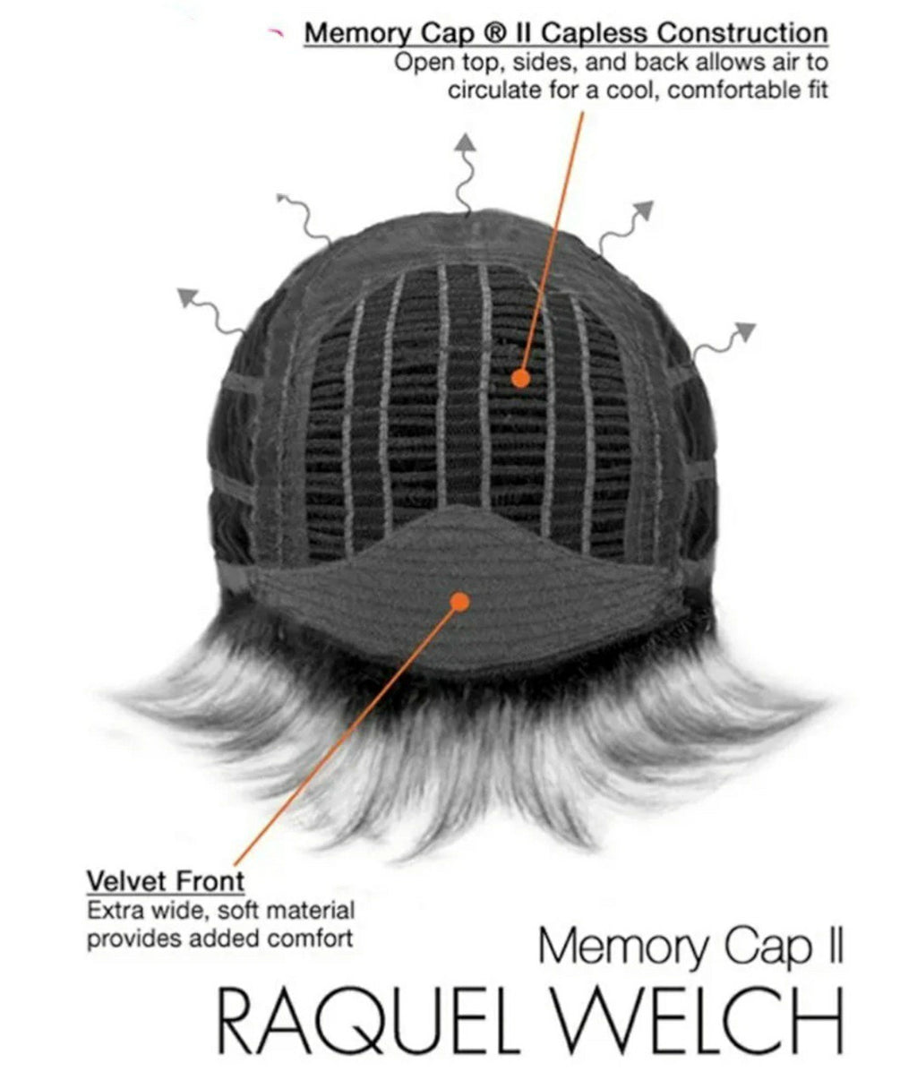 Large Cap Wig with Short Textured Layers in Praline Foil - Comfortable Synthetic Hairpiece