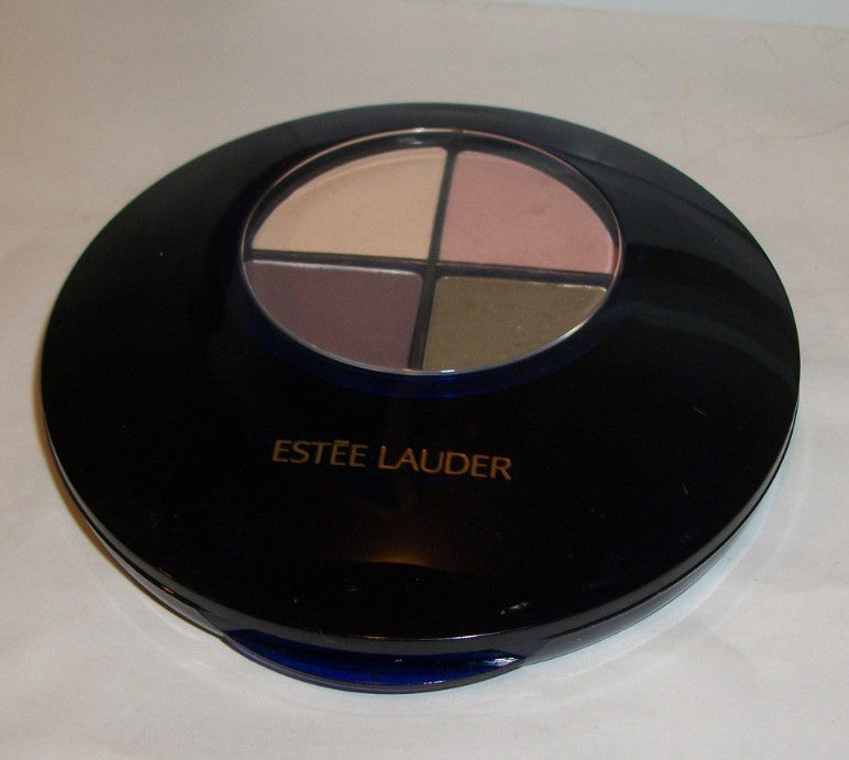Estee Lauder Two-In-One Eyeshadow Quad Wet/Dry Formula - 0.11oz/3.2g - Sand Dollar, Tearose, Eggplant, Khaki