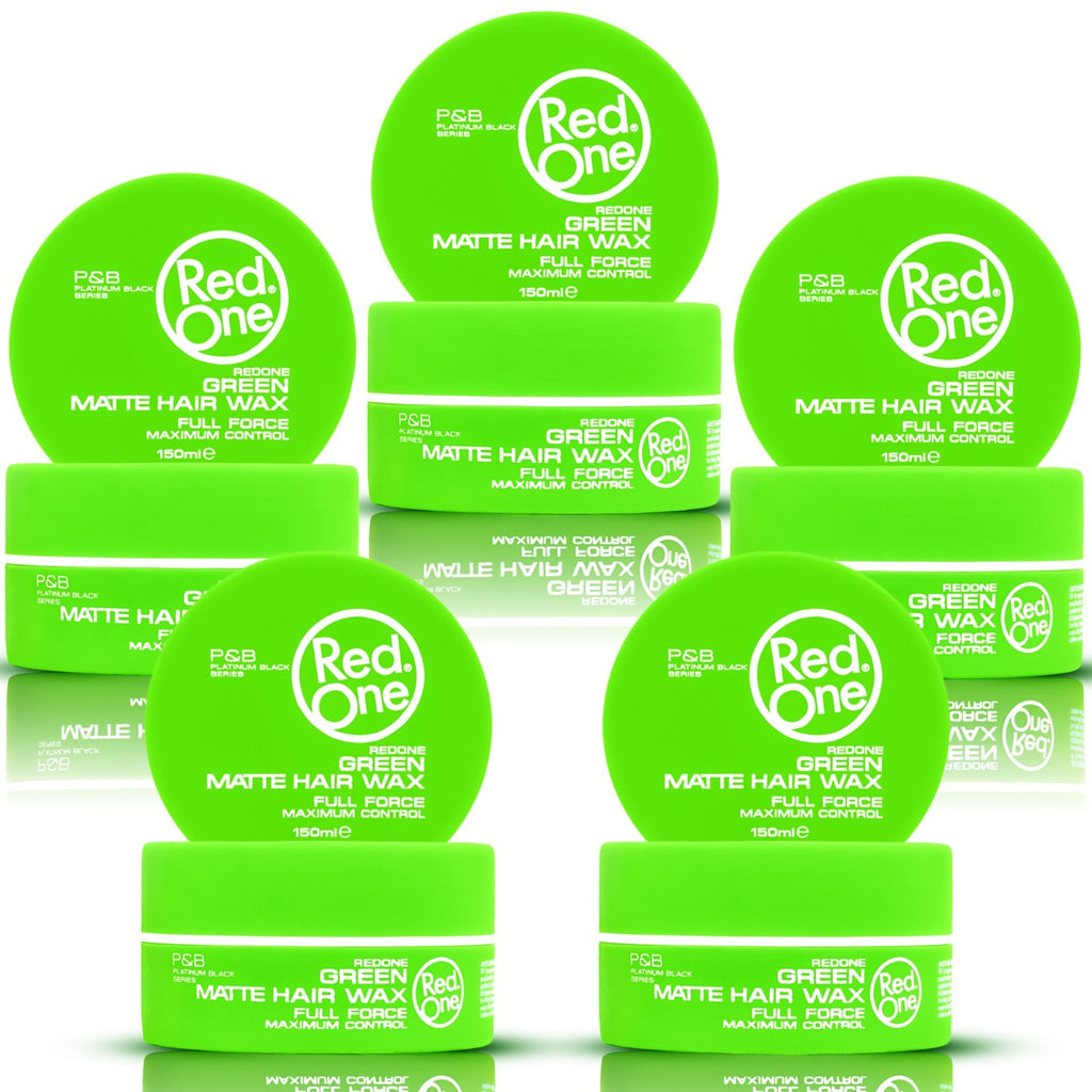 RedOne Green Matte Hair Wax 150ml - Natural Hold & Matte Finish for All Hair Types
