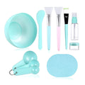 Facial Mask Mixing Bowl Kit with Brushes, Spatula & Sponge - 10 Pieces