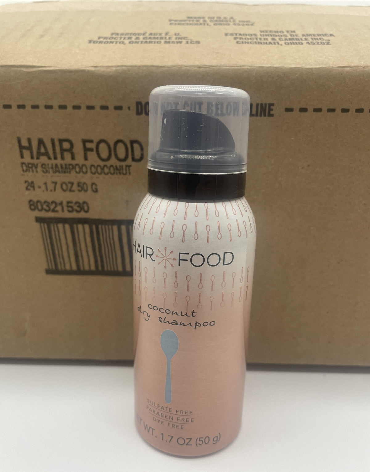 24 Pack Coconut Scent Dry Shampoo - Paraben & Sulfate Free, 1.7 Oz