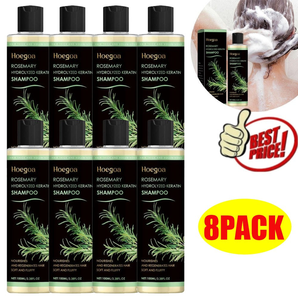 Organic Rosemary Hair Growth Shampoo with Hydrolyzed Keratin - Extra Strength 100ml