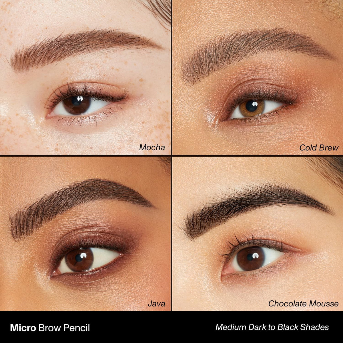 Morphe Micro Dual Eyebrow Pencil - Long-Wear, Precise, Chocolate Mousse