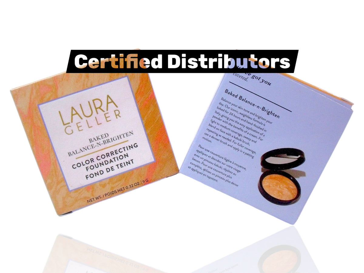 (Set of 2) Laura Geller Porcelain Baked Balance-N-Brighten Foundation 0.32oz - Light to Medium Coverage, Natural Finish