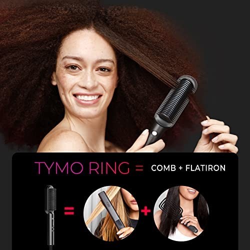 Hot Comb Hair Straightener Brush for Women, Fast Heating Frizz Control