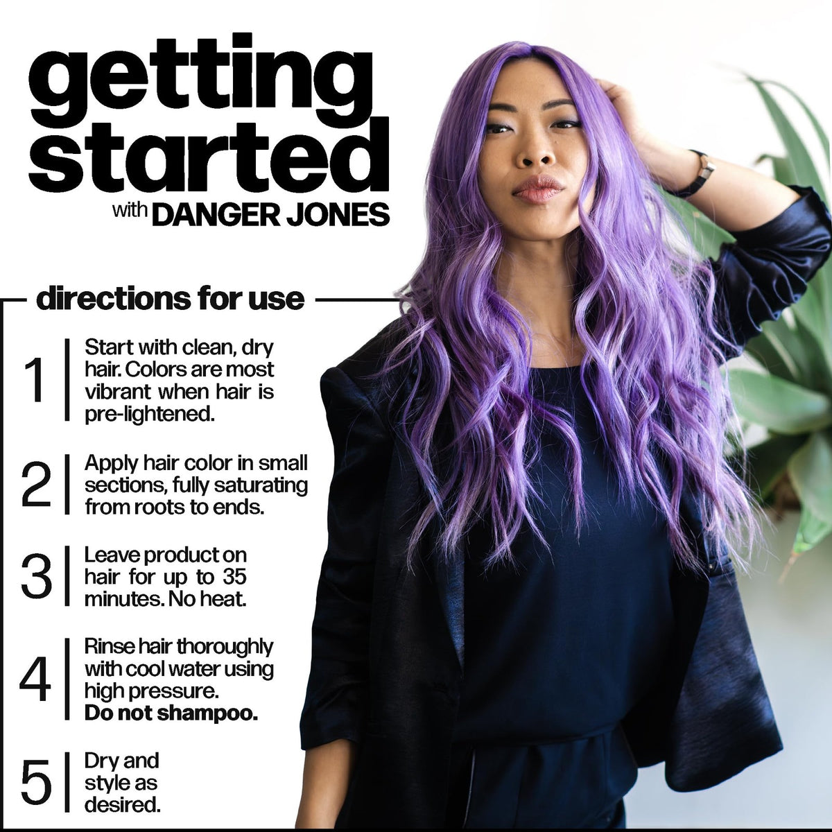 Semi-Permanent Hair Color Light Purple 4oz - Vibrant & Nourishing