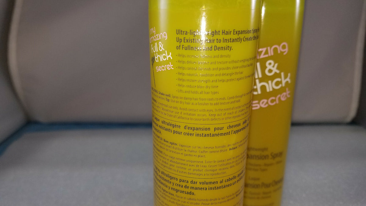 Full & Thick Hair Expansion Spray - Lightweight Volumizing & Heat Protectant, 6.78 oz