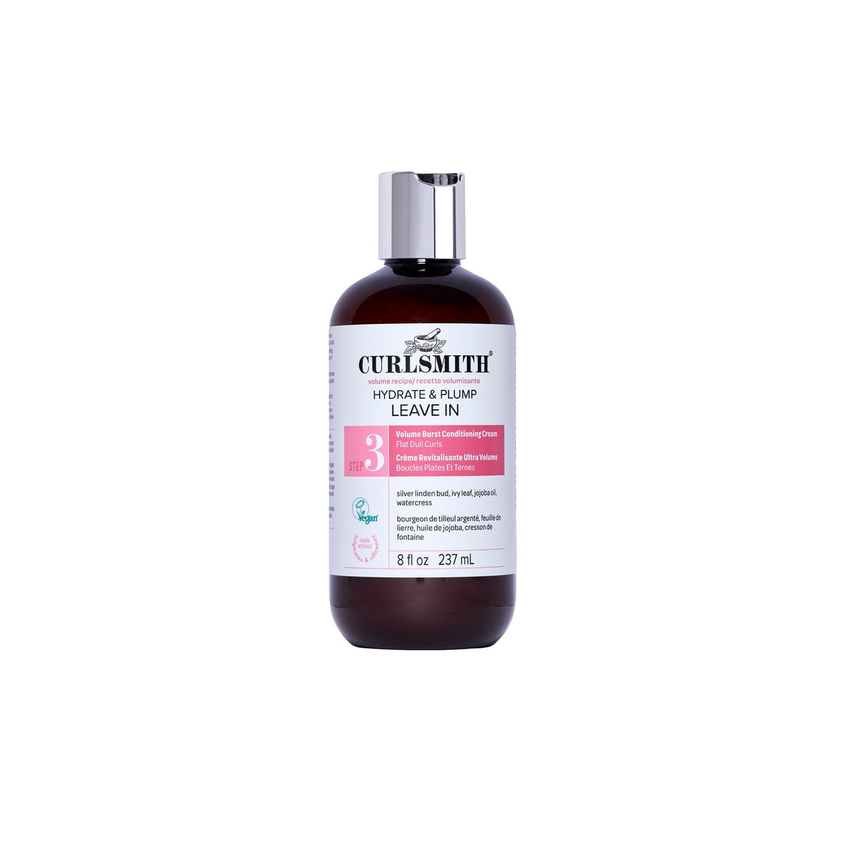 Hydrate & Plump Leave-In Conditioner for Curly Hair - Lightweight & Vegan