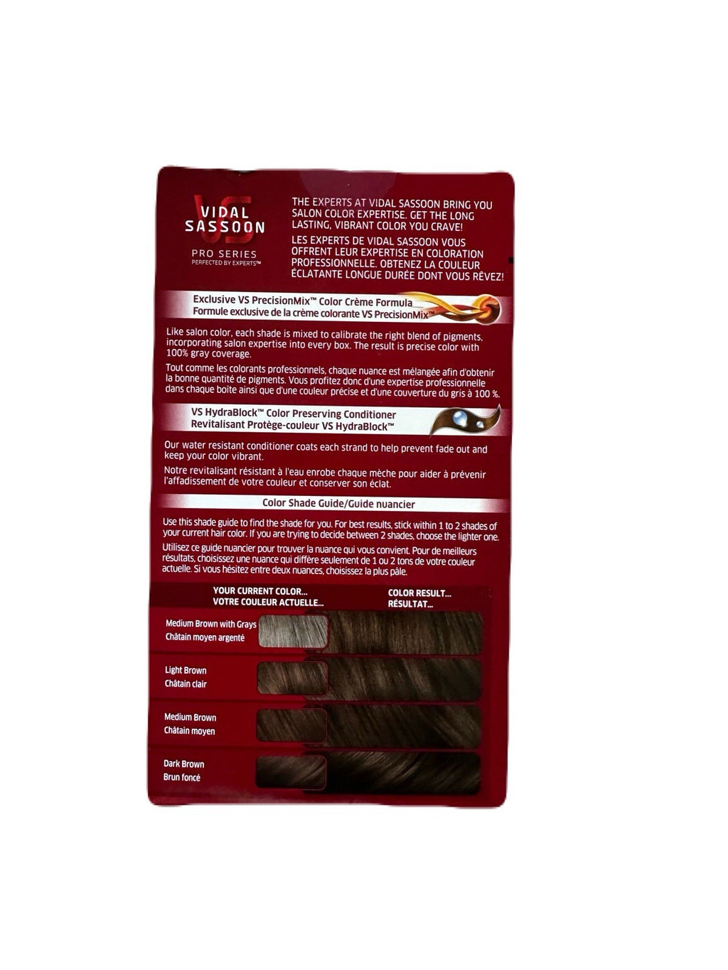Vidal Sassoon Pro Series Hair Color 5G Medium Golden Brown - Discontinued