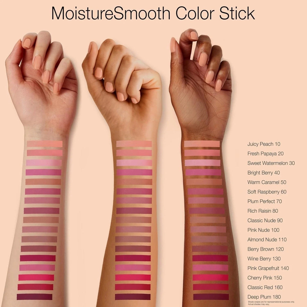 Moisturizing Lipstick with Shea Butter and Rich Pigment - Sheer & Bold Shades