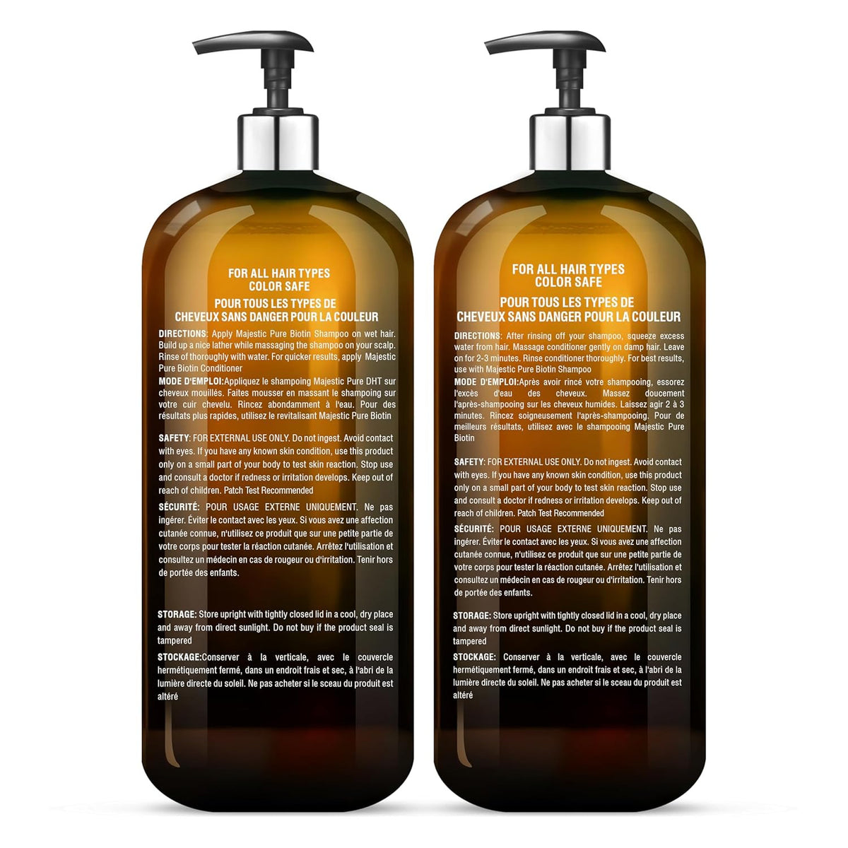 Biotin Shampoo & Conditioner Set for Healthy Hair - Sulfate Free, Nourishing, Hydrating