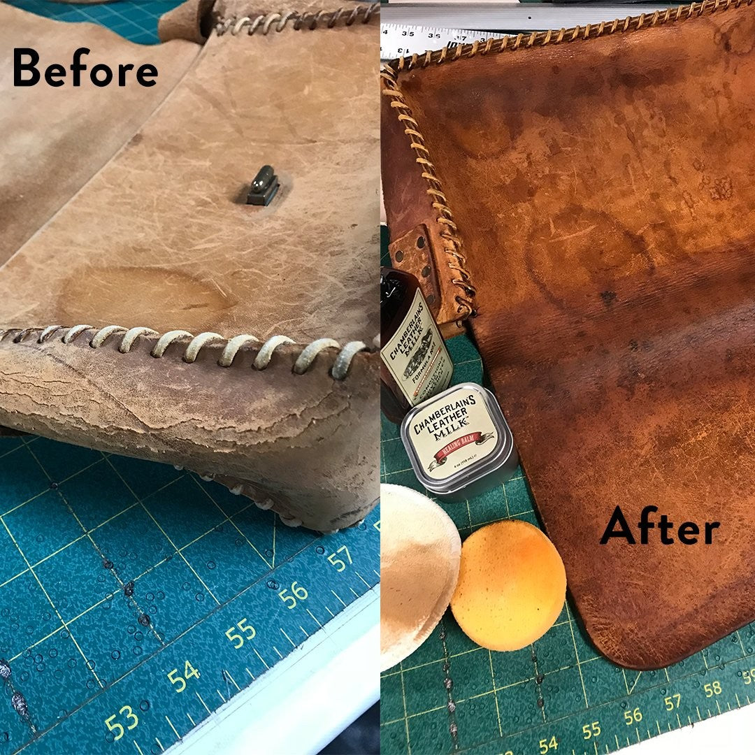 Leather Conditioner & Cleaner for Restoration & Repair - Heals Dry Leather