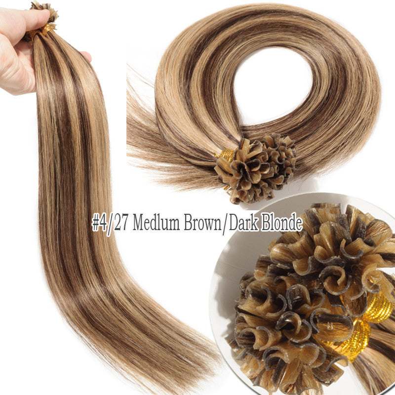Remy Hair Extensions Keratin Bond Pre Bonded Hair Tips 16-22 Inch 100G