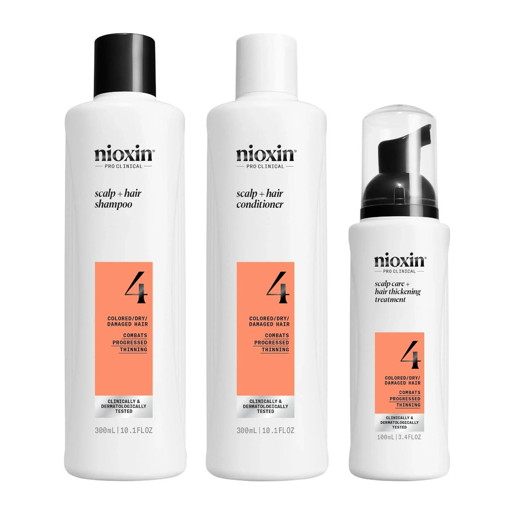 Nioxin Hair Thickening System Kit 4 for Color-Treated & Thinning Hair