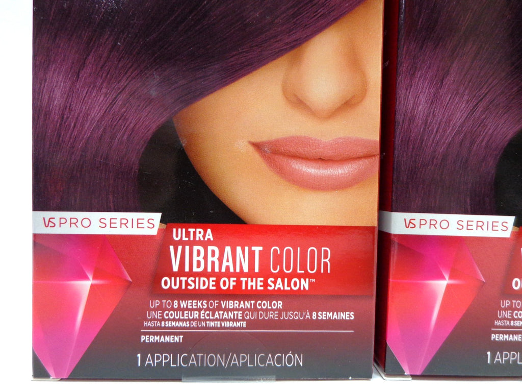 Vidal Sassoon Hair Color 5VR London Lilac Pack of 4 - Temporary Hair Dye