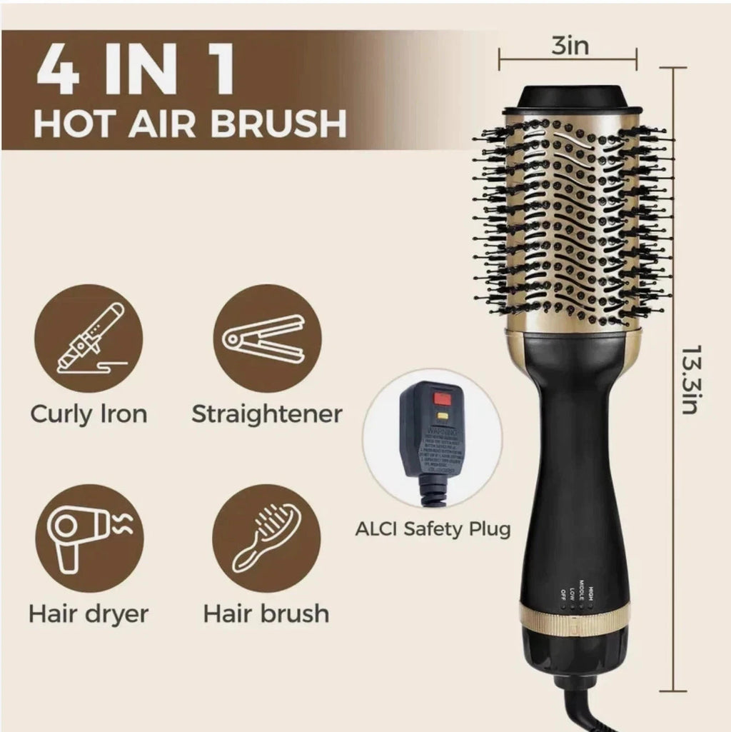 4-in-1 Hair Dryer Brush Volumizer Ionic Ceramic Styling Tool