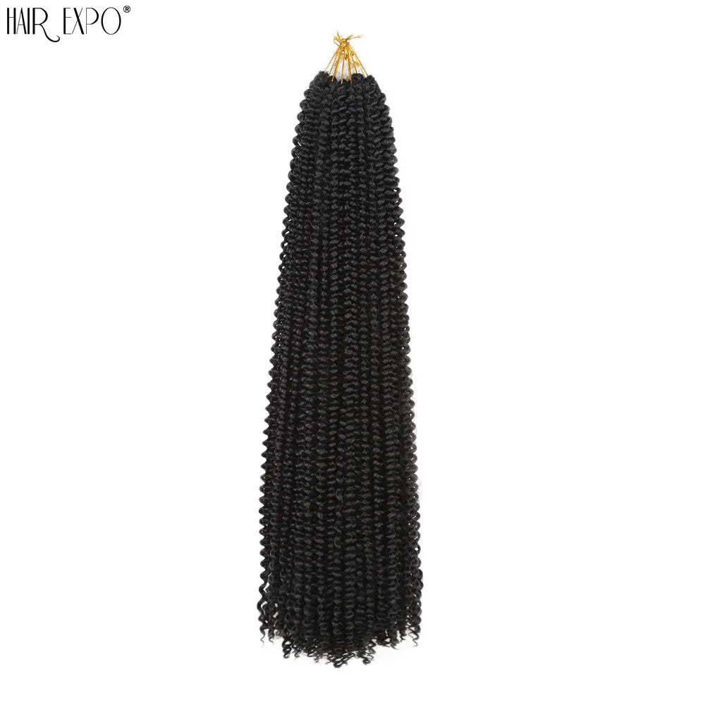 Pre Looped Ombre Passion Twist Crochet Hair Water Wave Synthetic