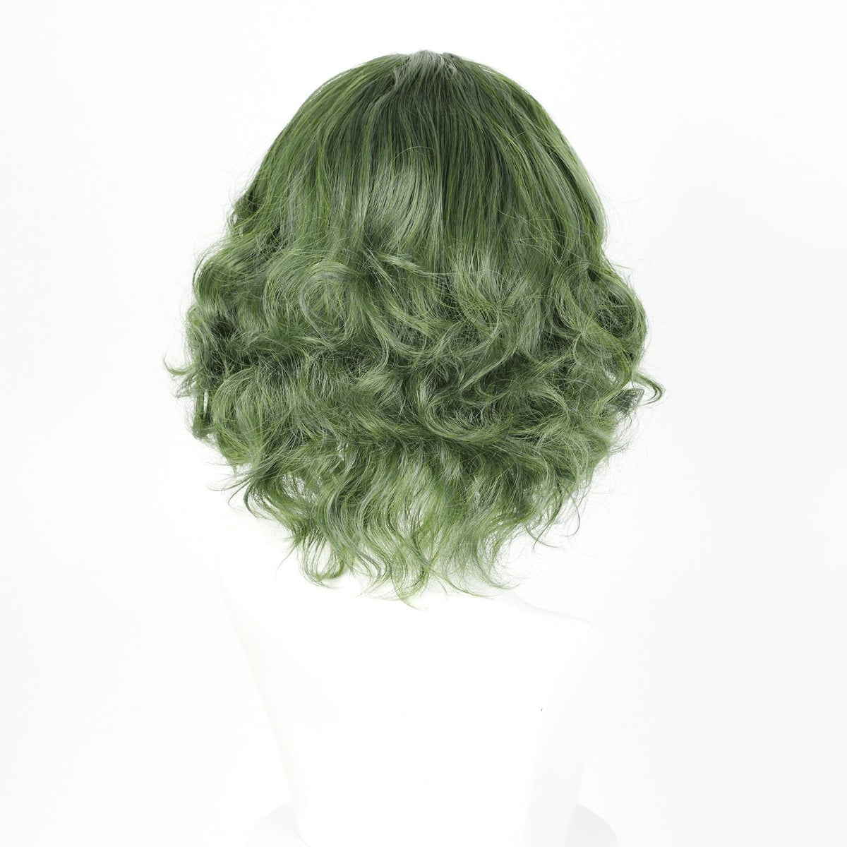 Green Wavy Synthetic Wig for Men Halloween Costume Party Cosplay