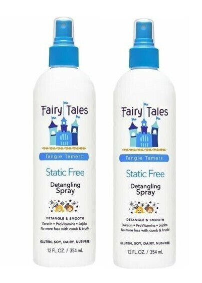 (Pack of 2) Static Free Leave-In Detangling Hair Spray - 12 oz Anti-Frizz & Shine
