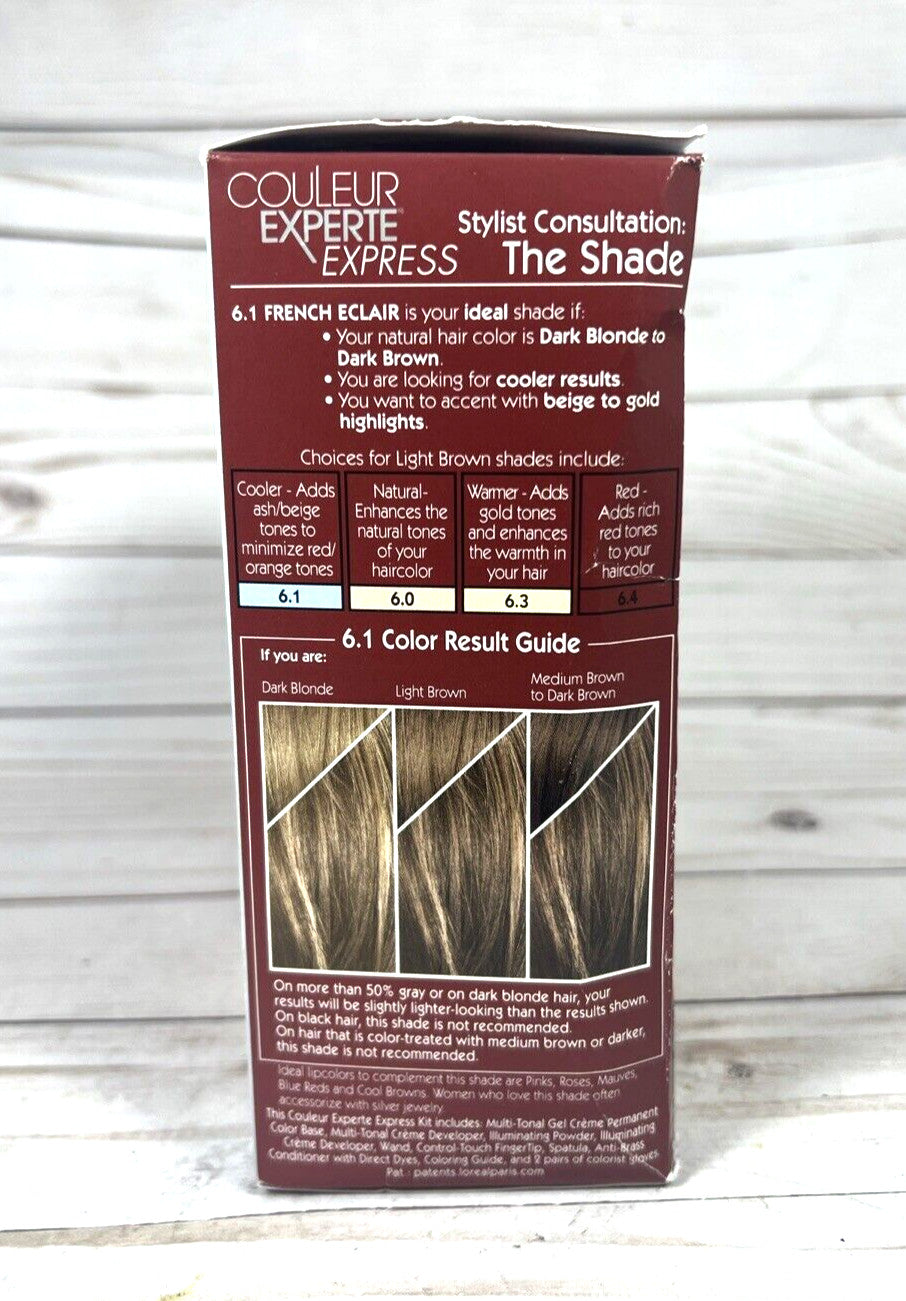 L'Oreal Paris Hair Color 6.1 Light Ash Brown Permanent Hair Dye